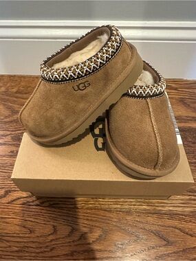 UGG Toddler Unisex Tasman II Suede Slippers